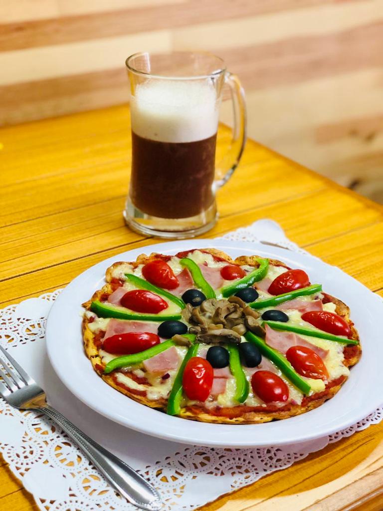 Pizza más Té con Aloe