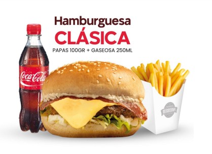 Combo Hamburguesa Clasica