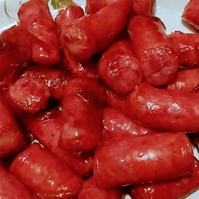 Porção de linguiça fina suína.