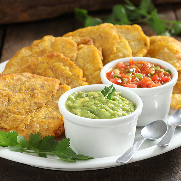 PATACONES CON GUACAMOLE