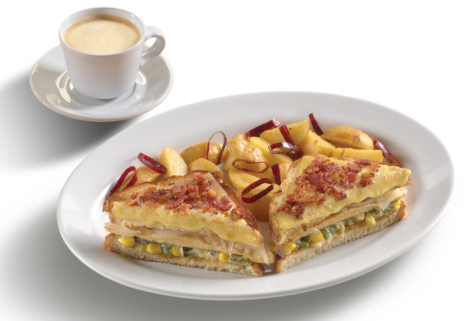 Sandwich de Pollo c/ Rajas y Crema