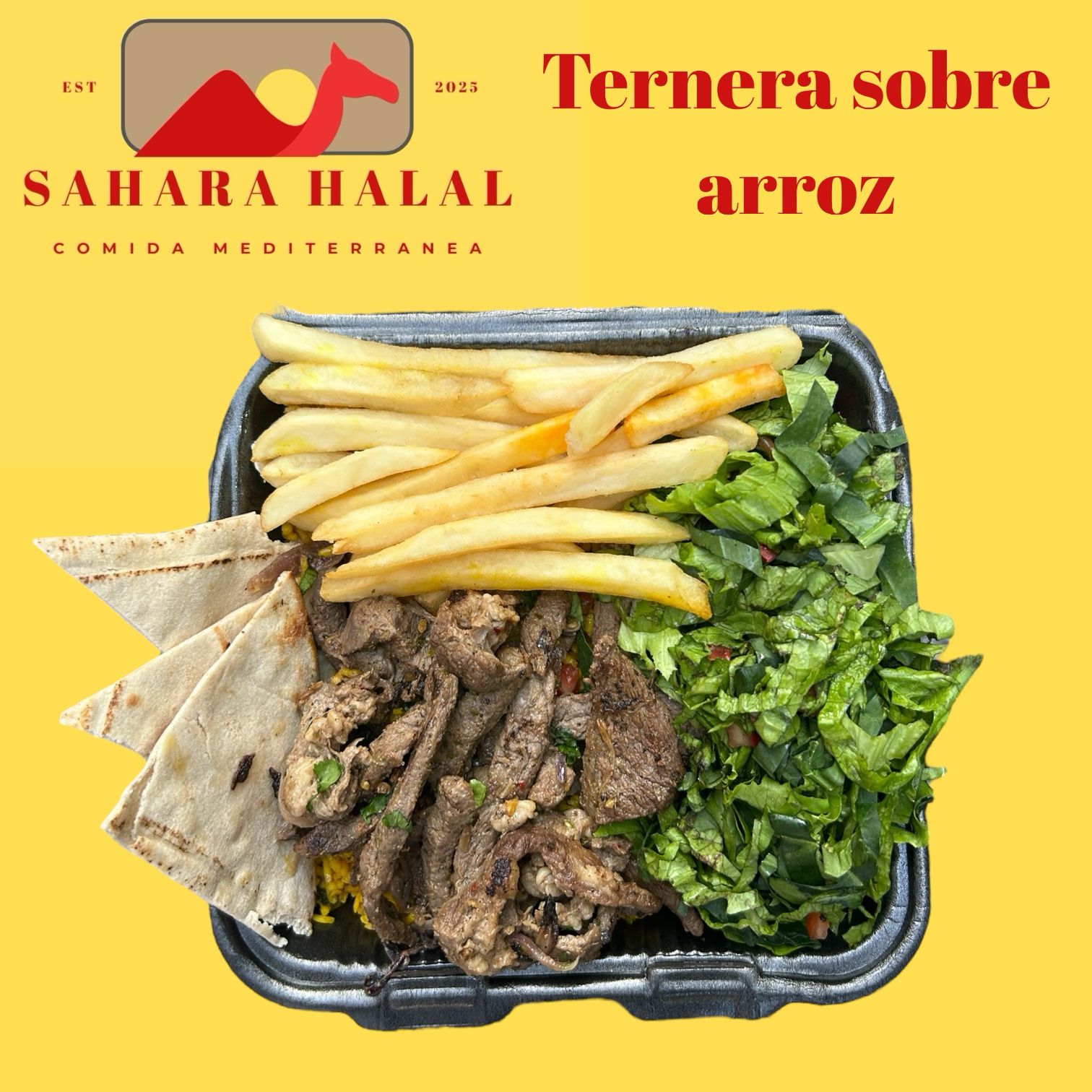 Ternera Sobre Arroz