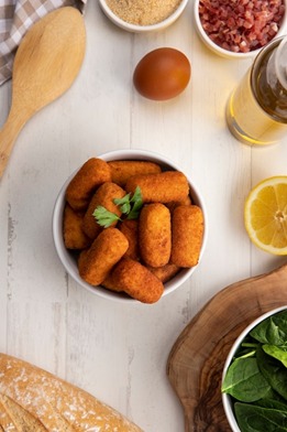 Croquetas de Salmón y Cangrejo