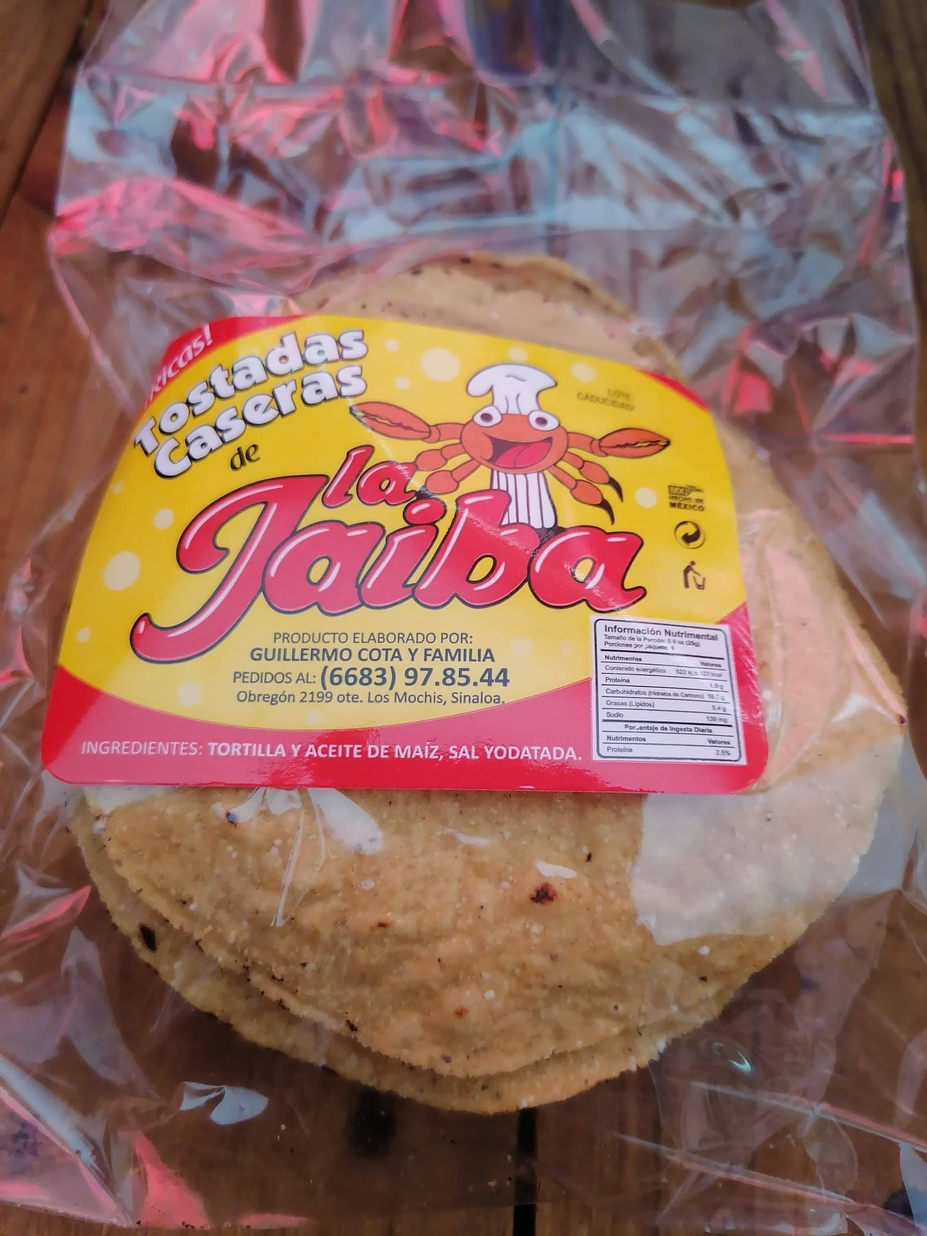 Paquete de Tostadas