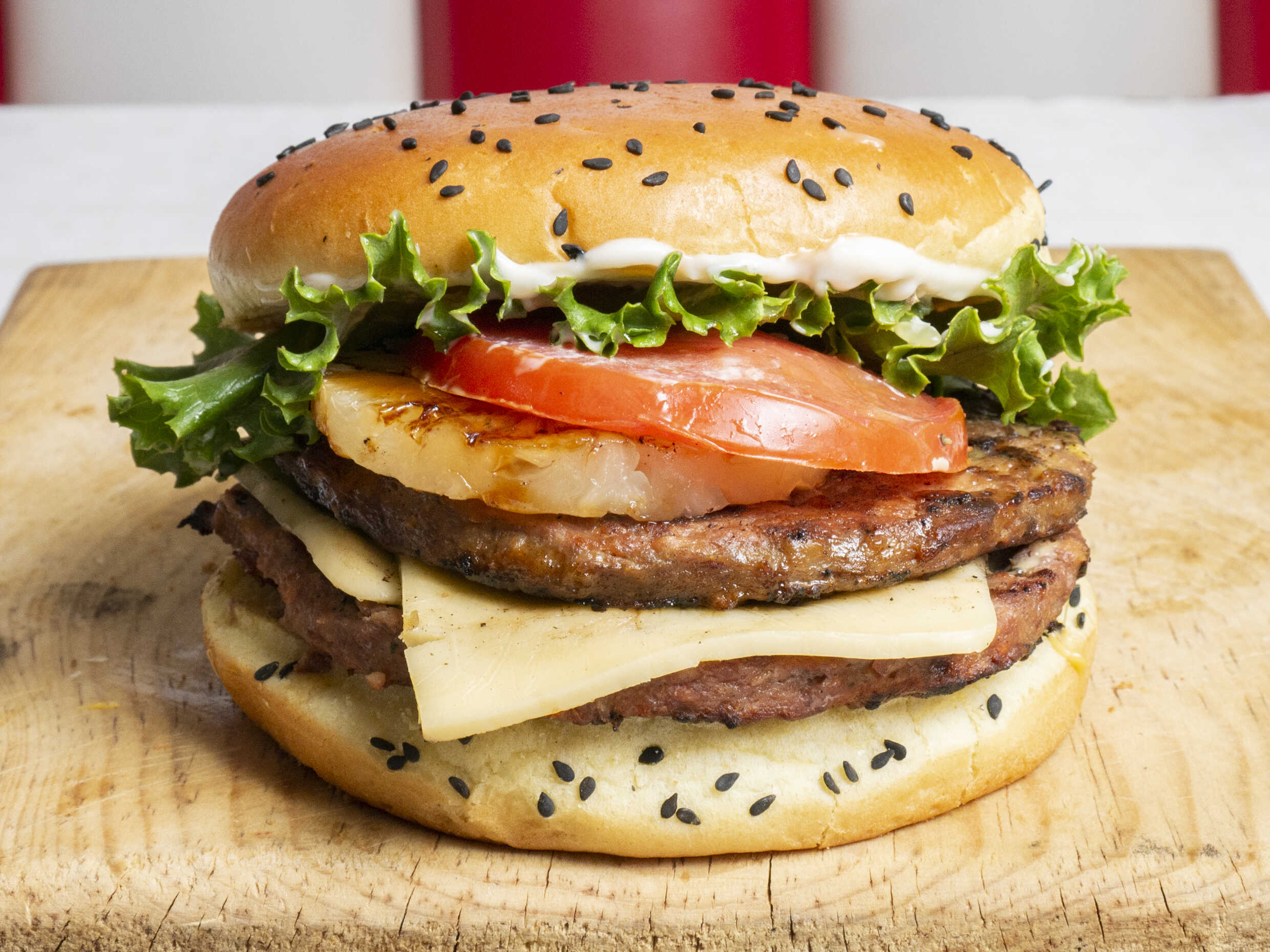 Hamburguesa Hawaiana Doble