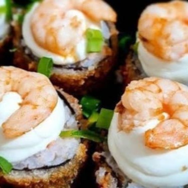 10 unidades. Hot Filadélfia com Camarão. E cream cheese