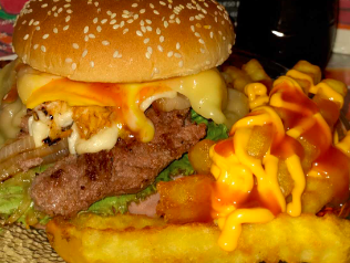 Hamburguesa Tropical (picante)