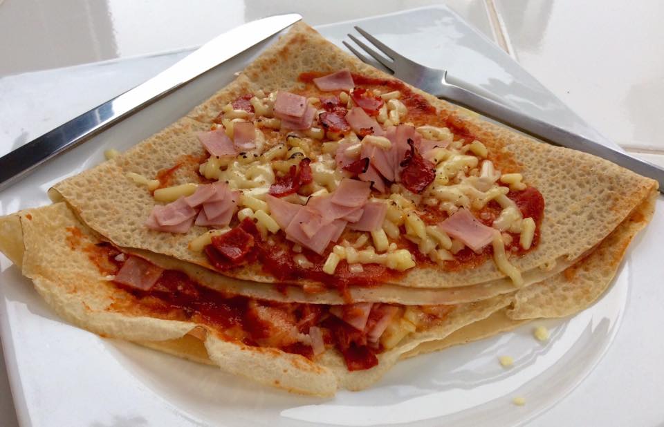 Crepas Saladas con 3 Ingredientes