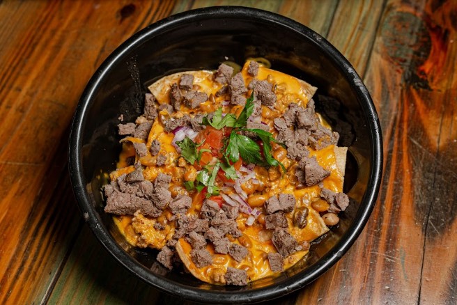 Nachos Chilli Beans.