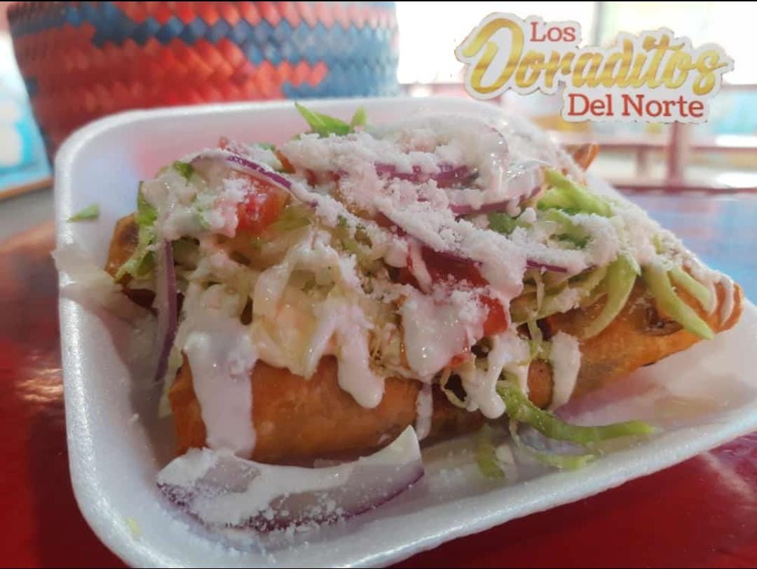 3 Chimichangas Papa con Carne + Consomé