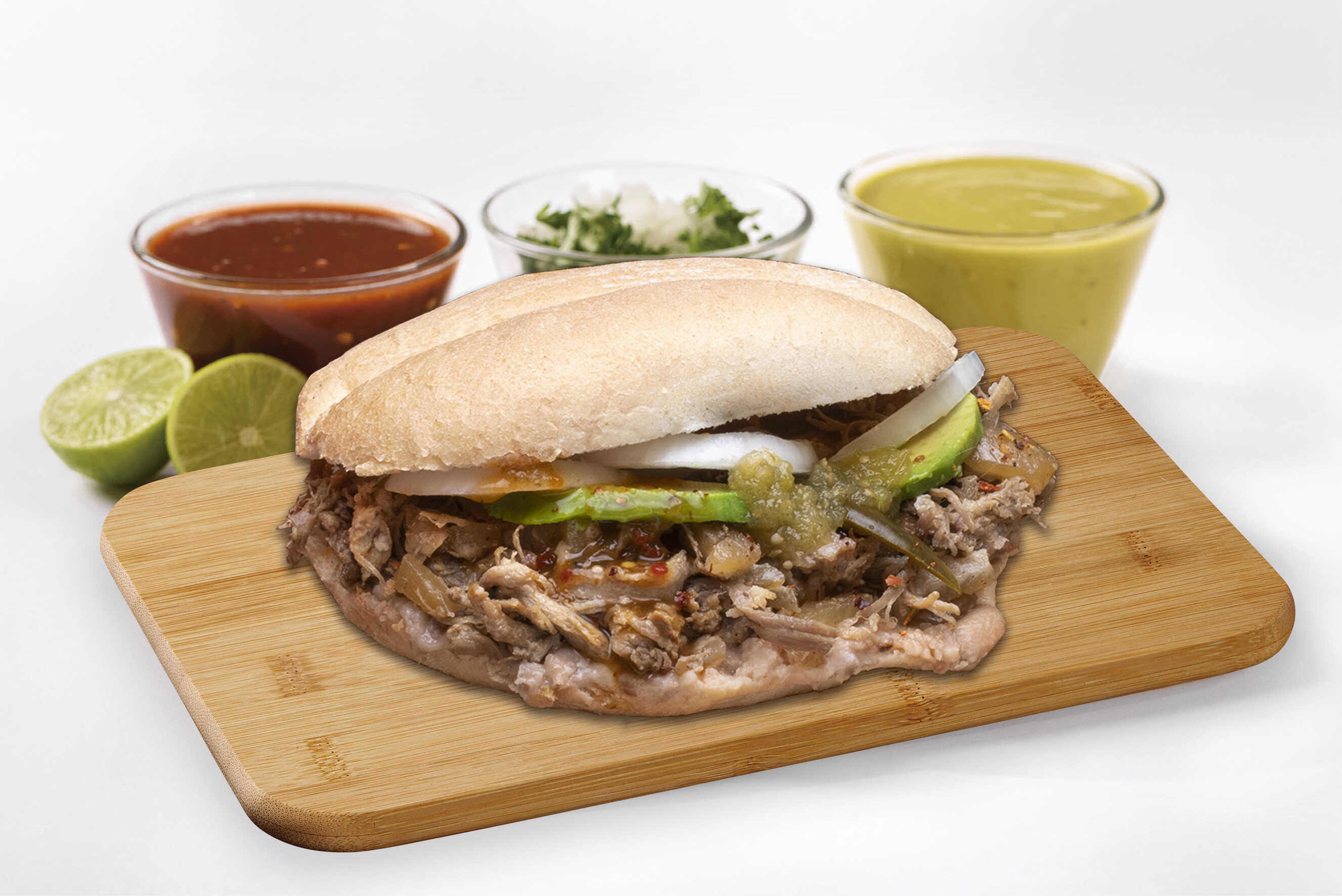Torta de Carnitas