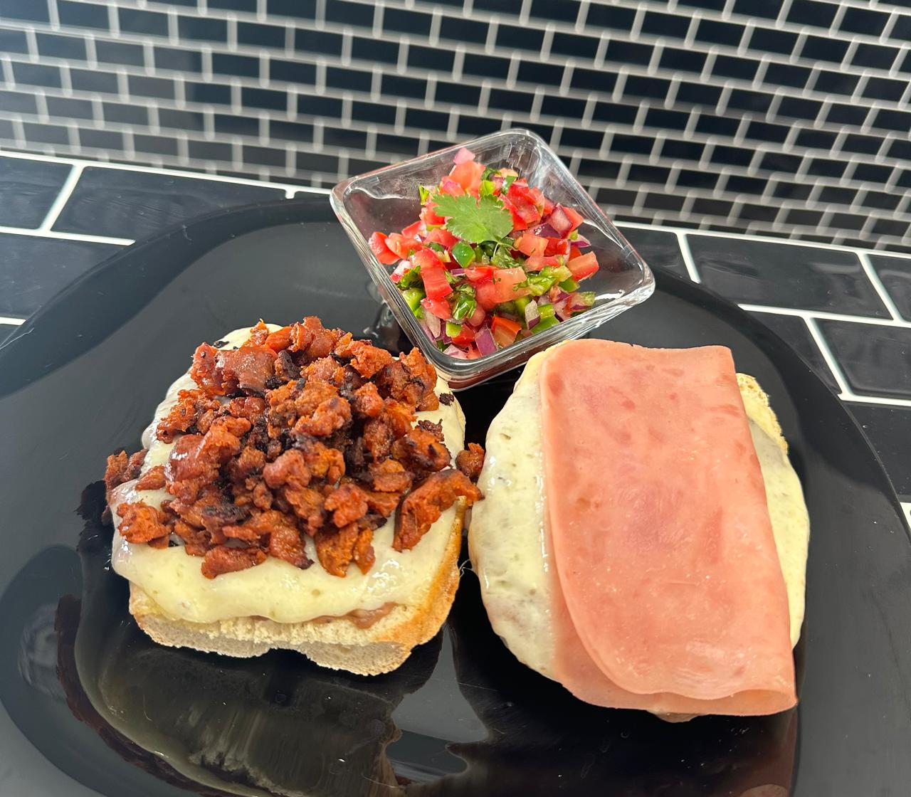 Molletes / agrega proteína