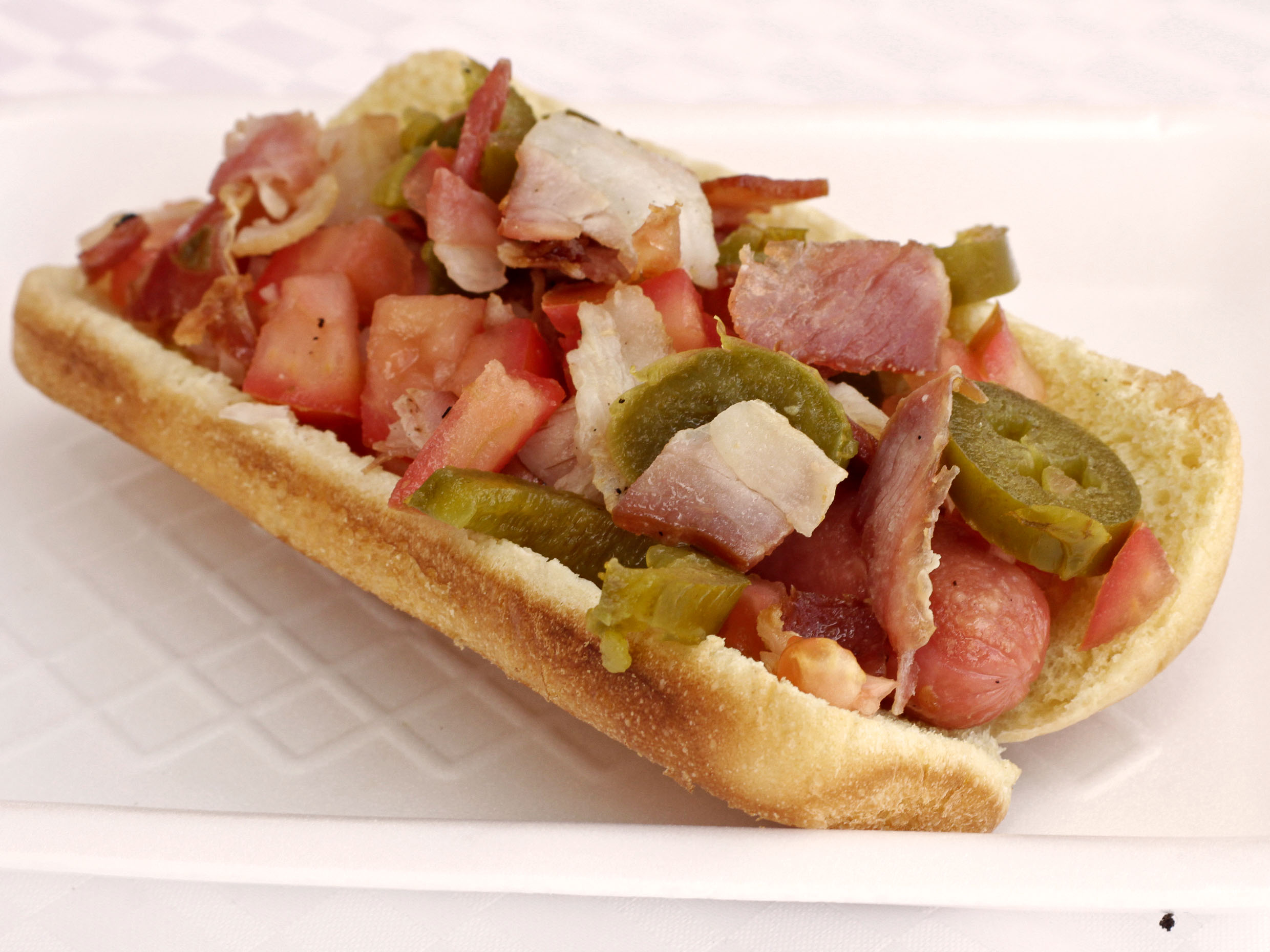 Hotdog con Tocino