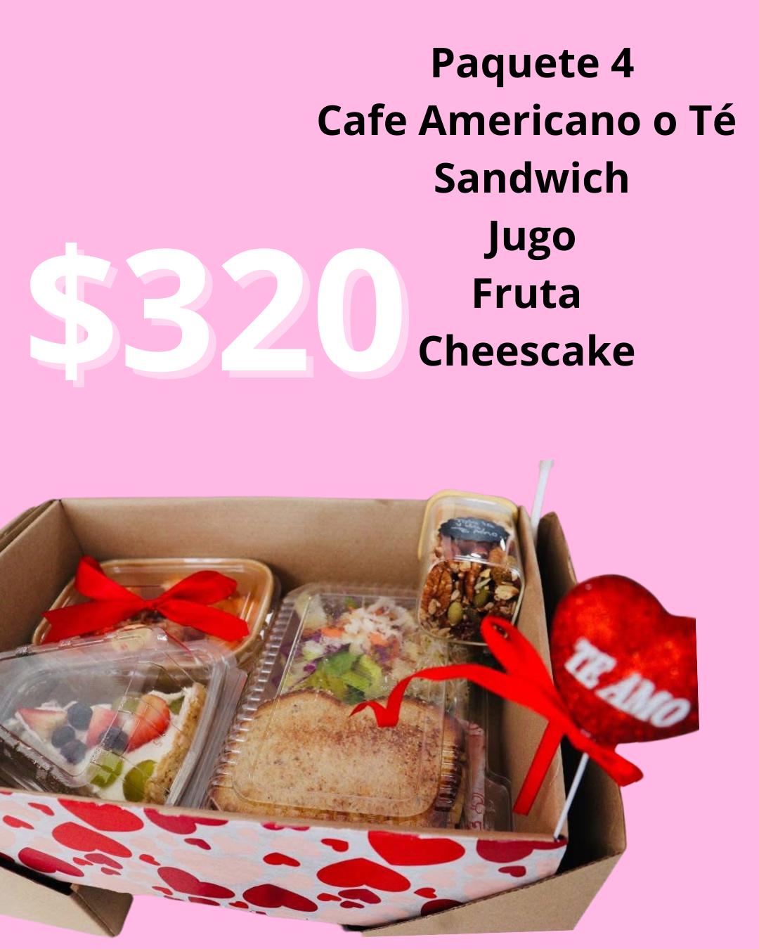 Paquete 4 Desayuno Sorpresa