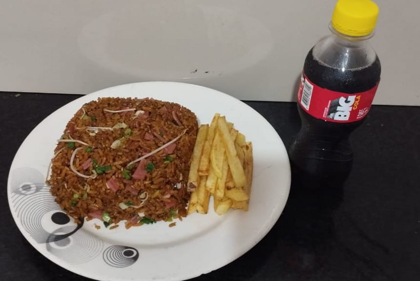 Arroz Frito+papas ala Francesa+gaseosa