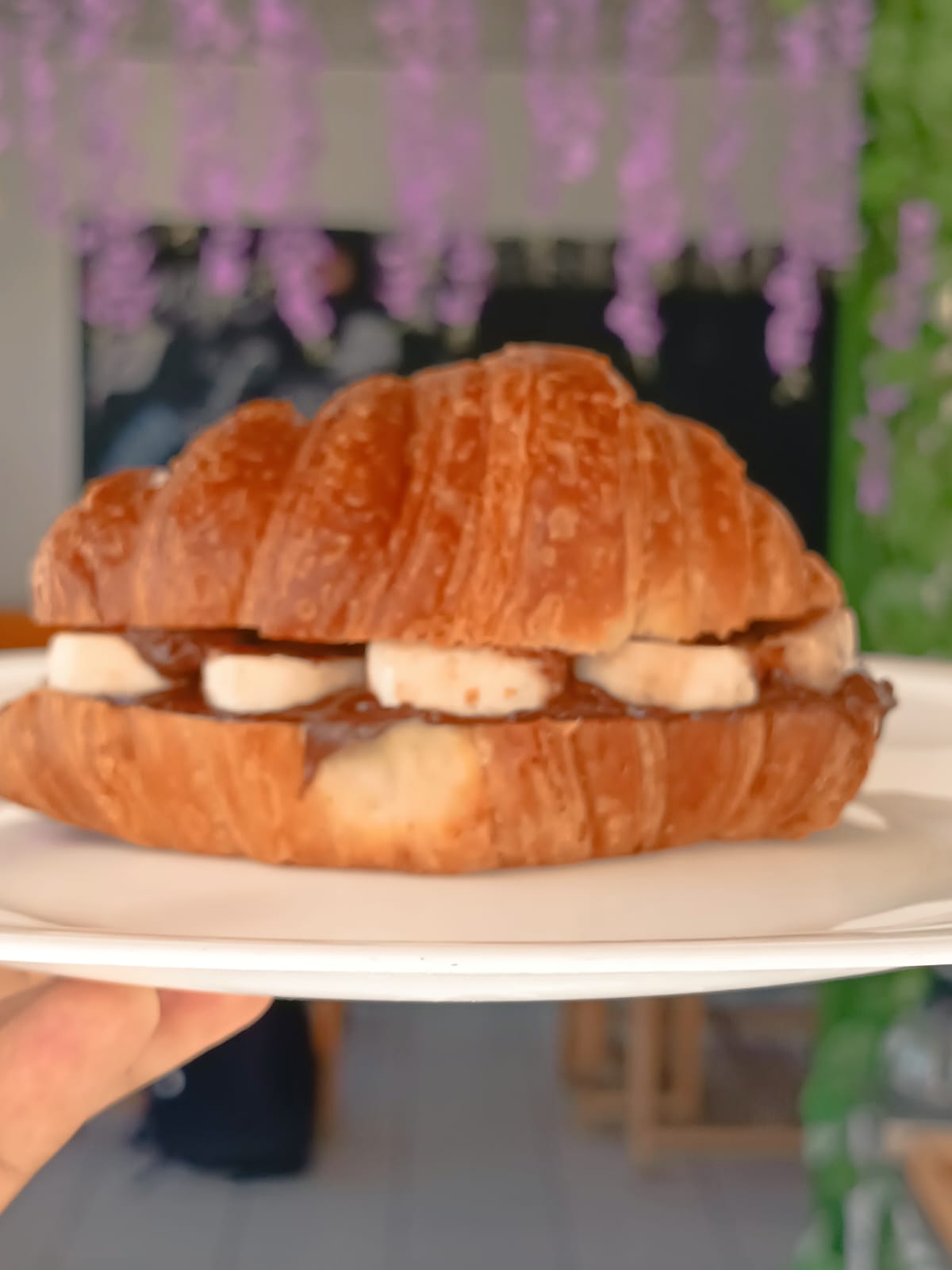 Croissant Nutella Plátano