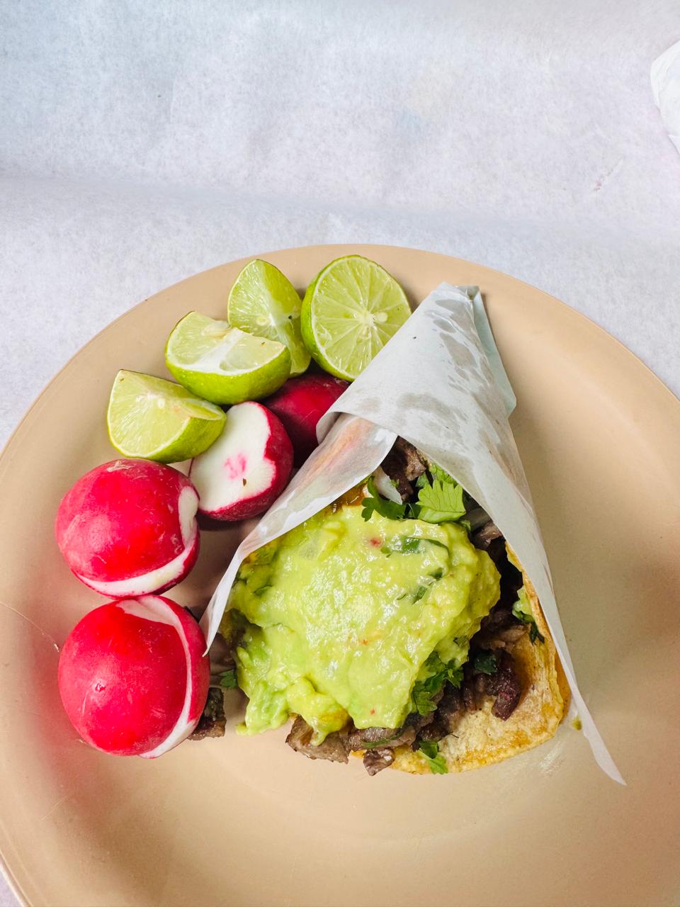 Taco de carne Asada