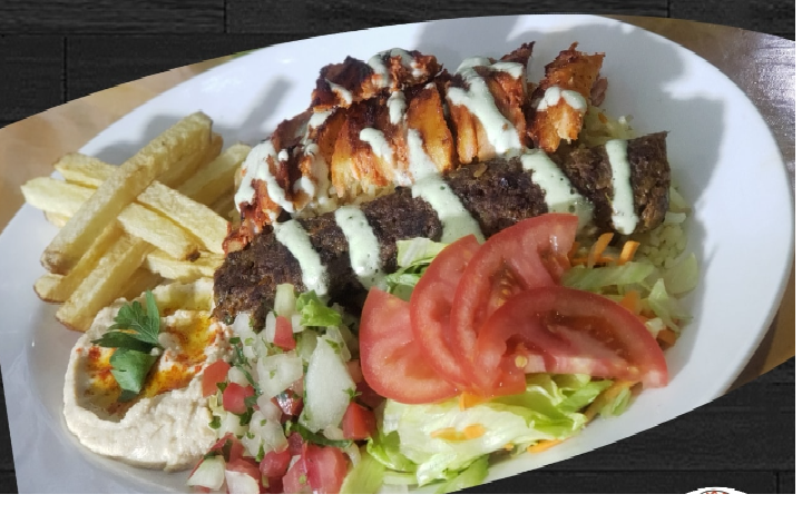 Bowl Mixto Kebab y Pollo