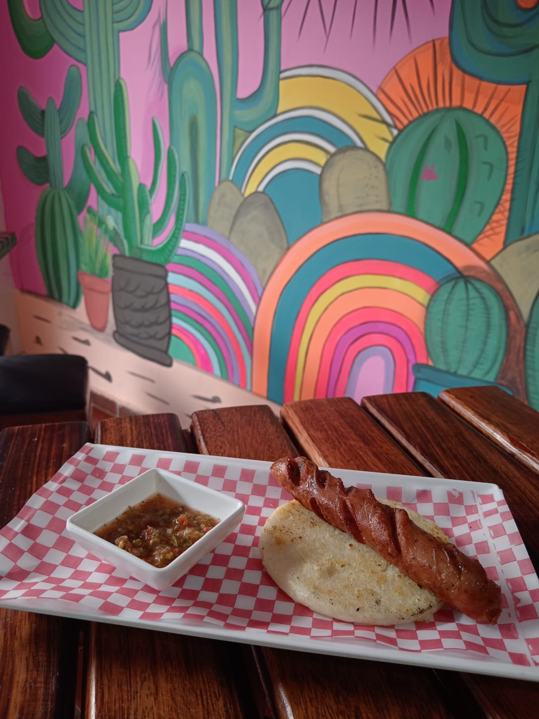 Arepa con Chorizo