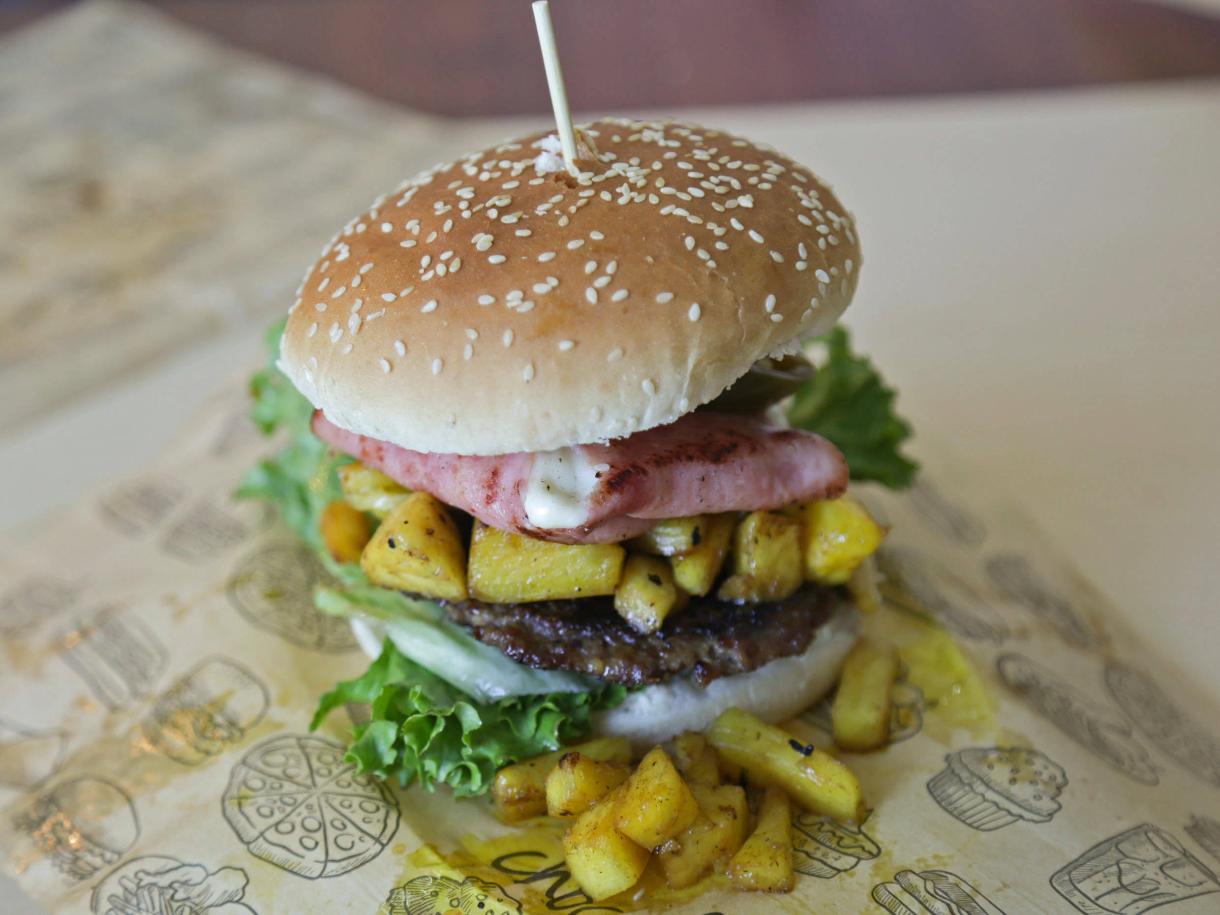 Hamburguesa Hawaiana