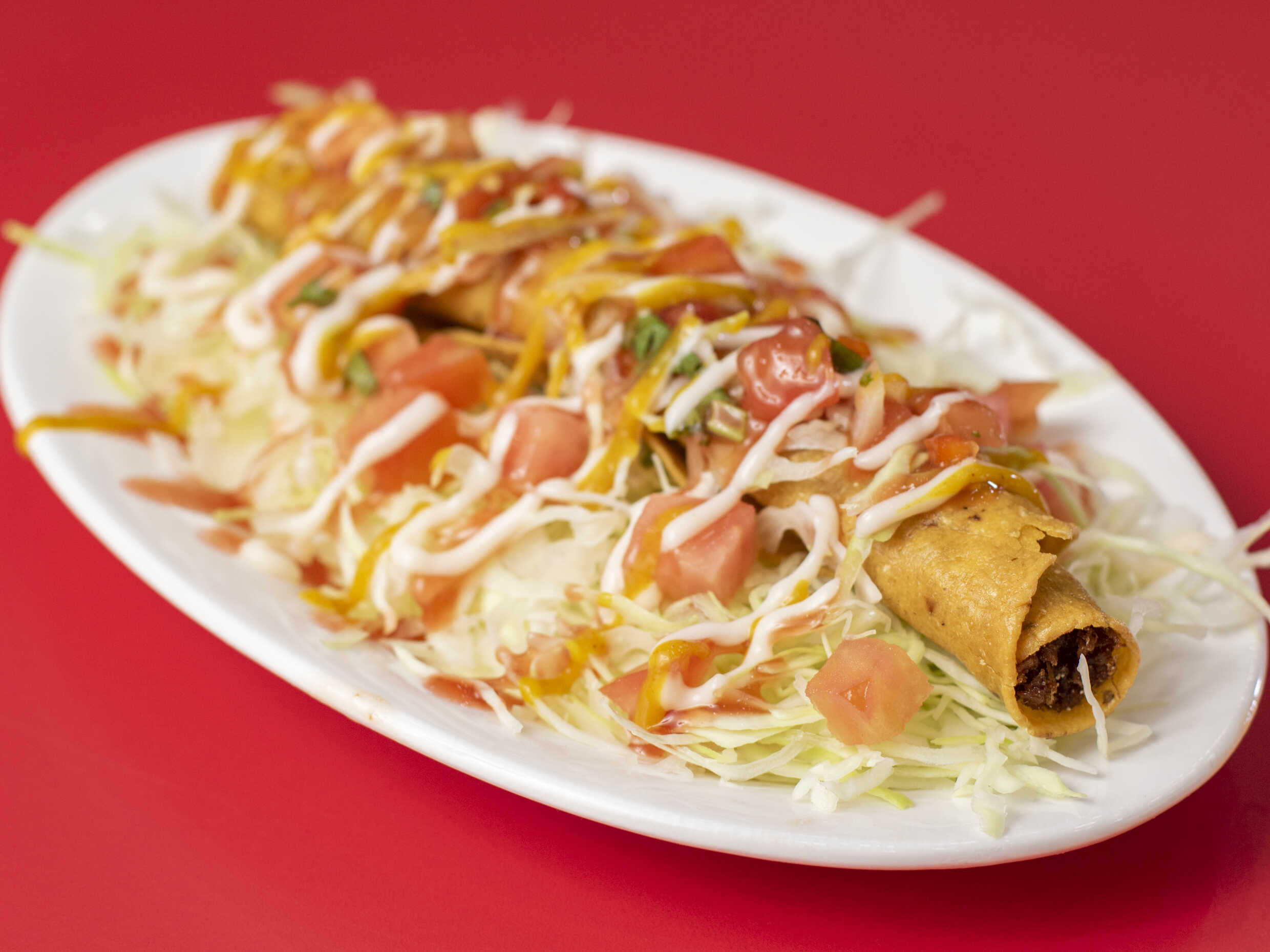 1 Taco de carne con Repollo + 1 papa peq regalia