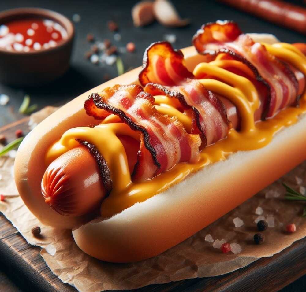 Hot Dog con Tocino