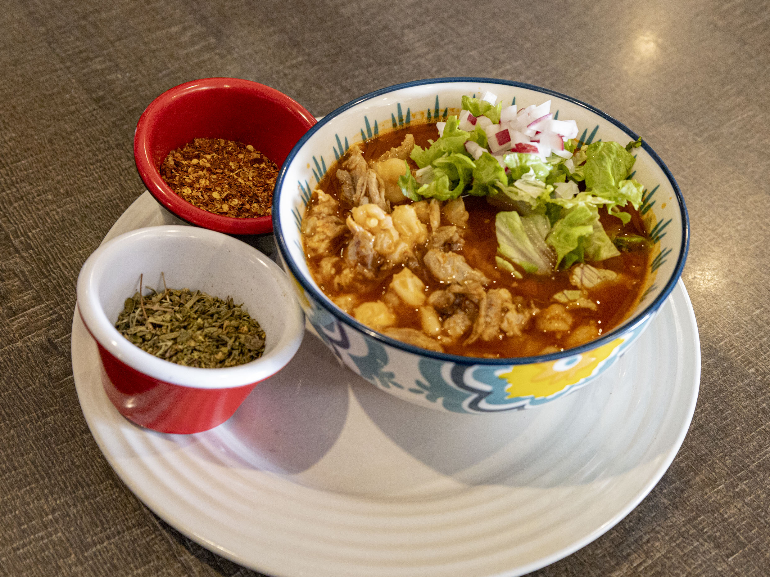 Pozole Rojo con Puerco