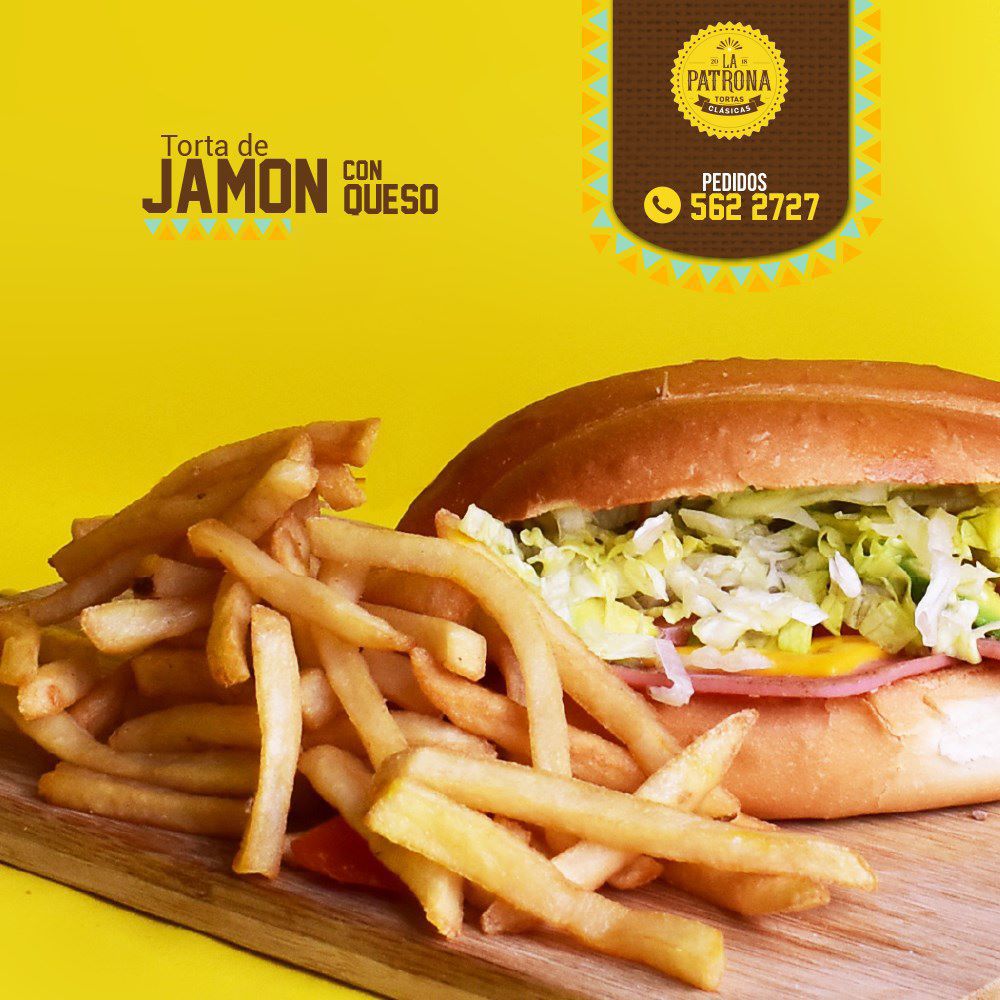 Combo Jamón y Queso + Papas + Bebida