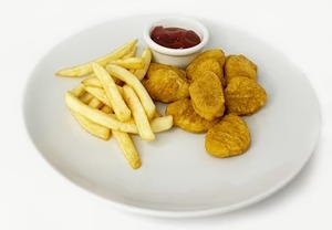 Nuggets con Papas