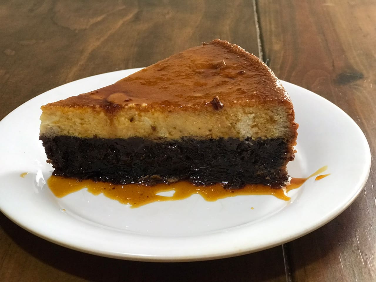 Rebanada grande Chocoflan