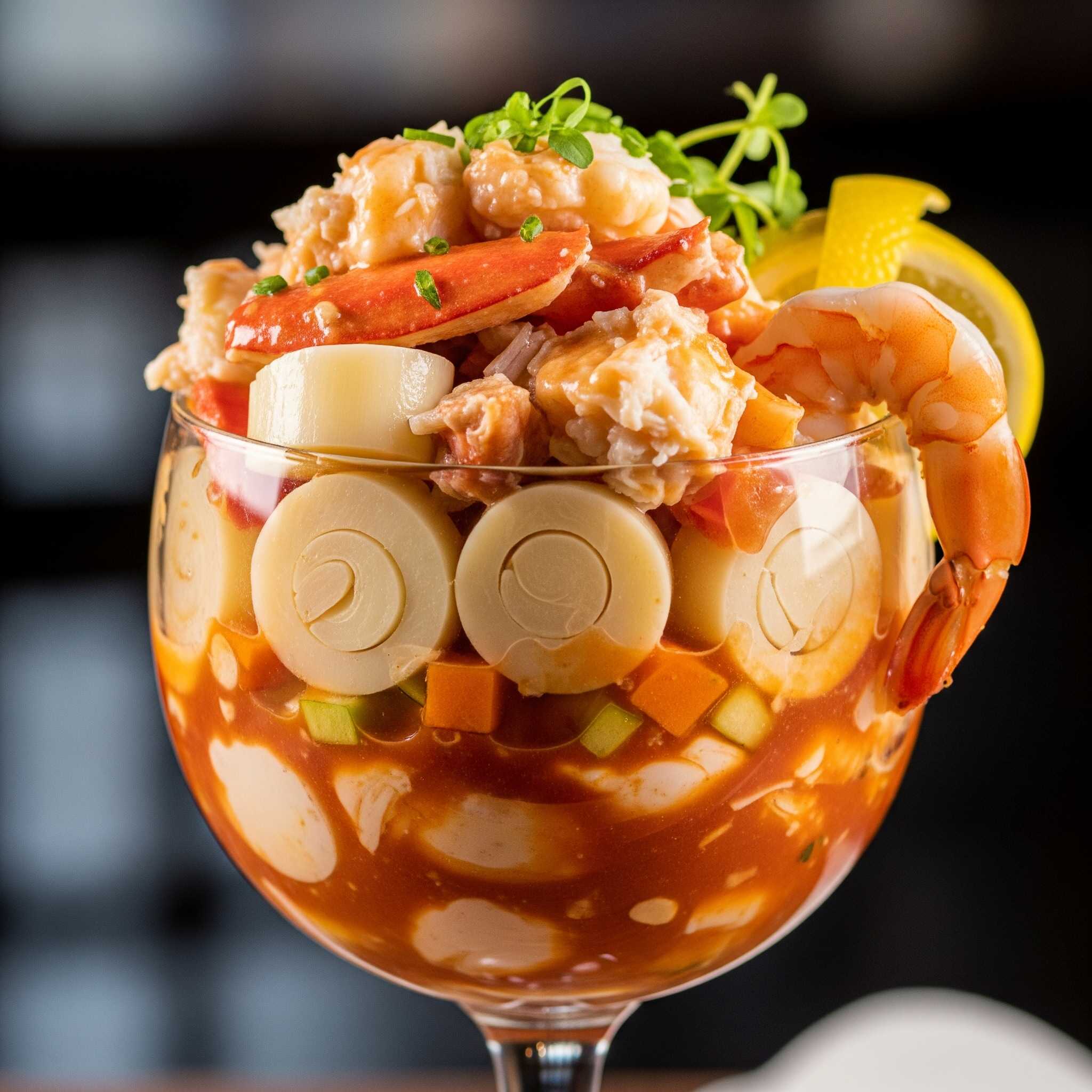 COCTEL PALMITO Y CAMARON grande