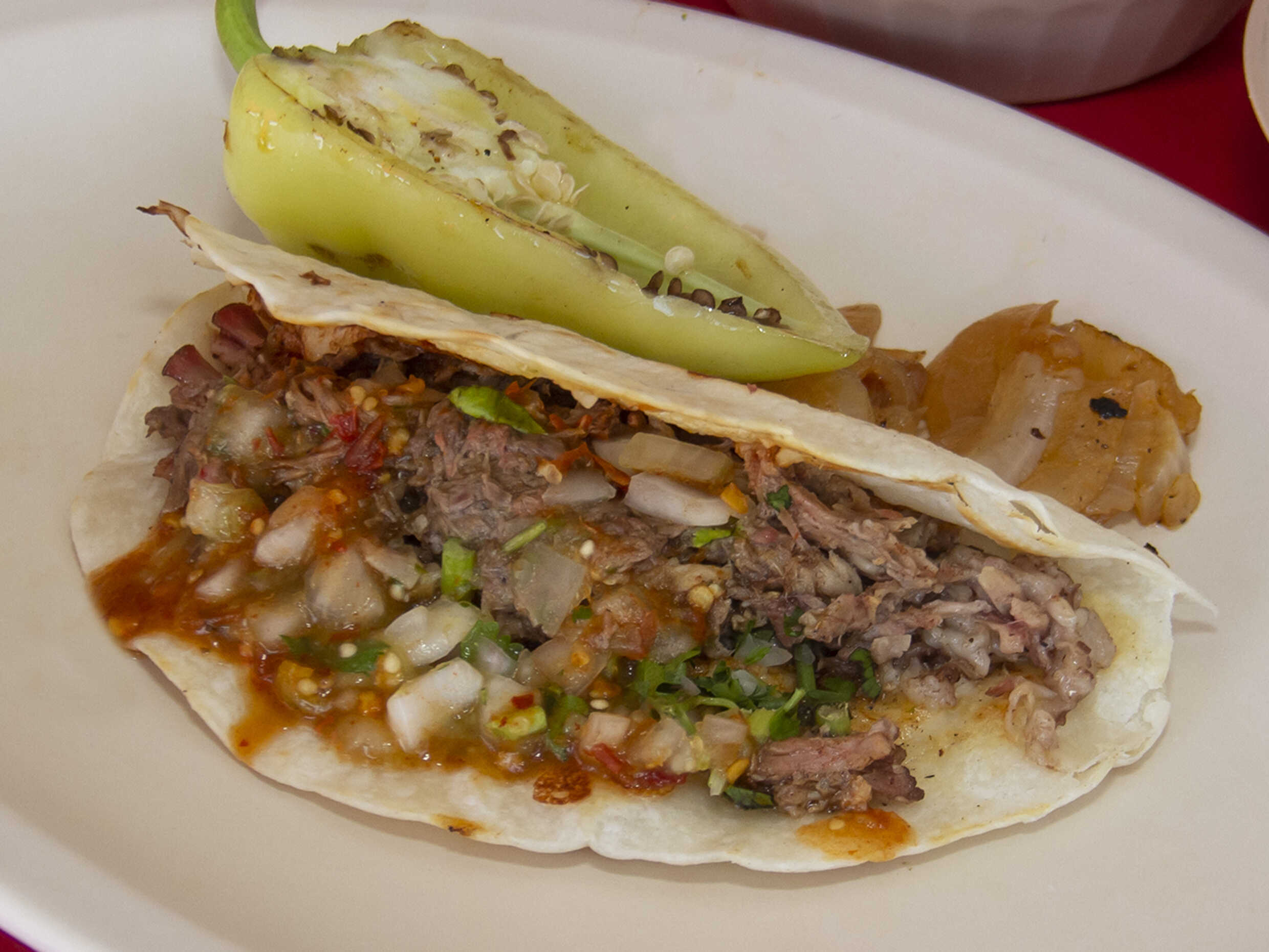 Quesadilla de harina de bistek