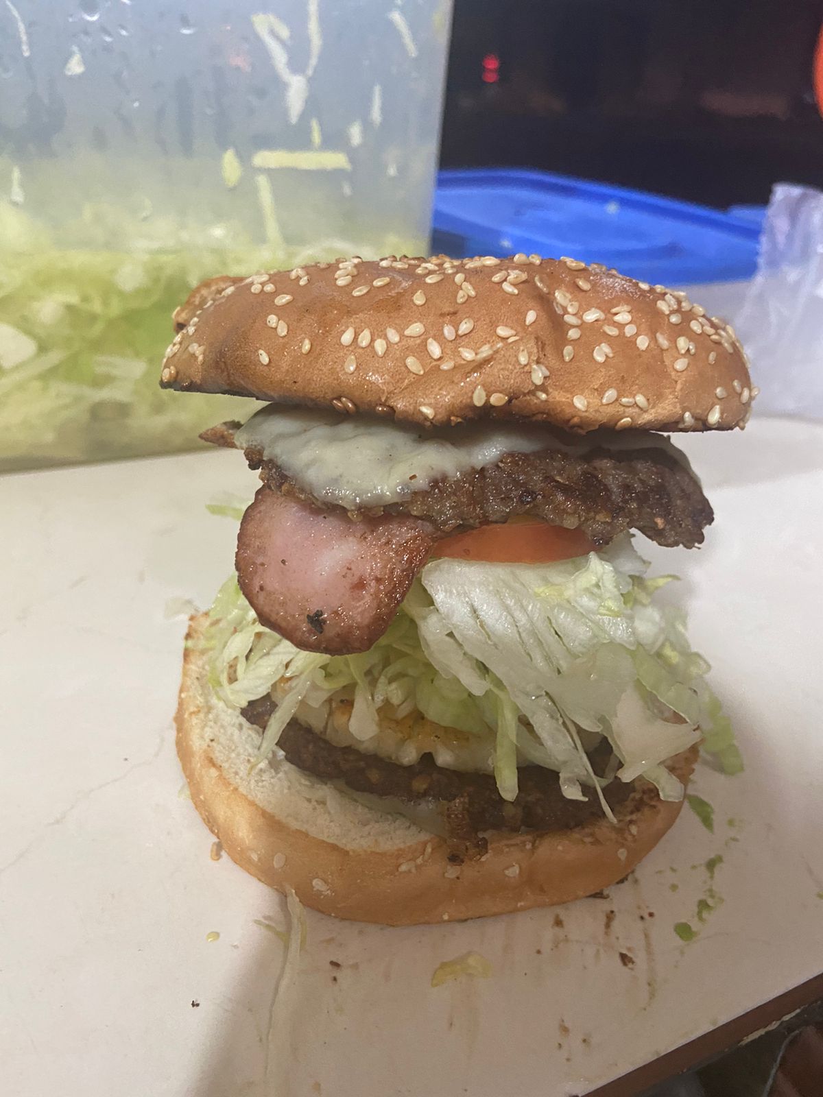 Hamburguesa Doble Hawaiana