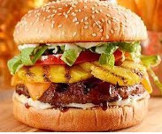 Burger Hawaiana + Papas + Gaseosa