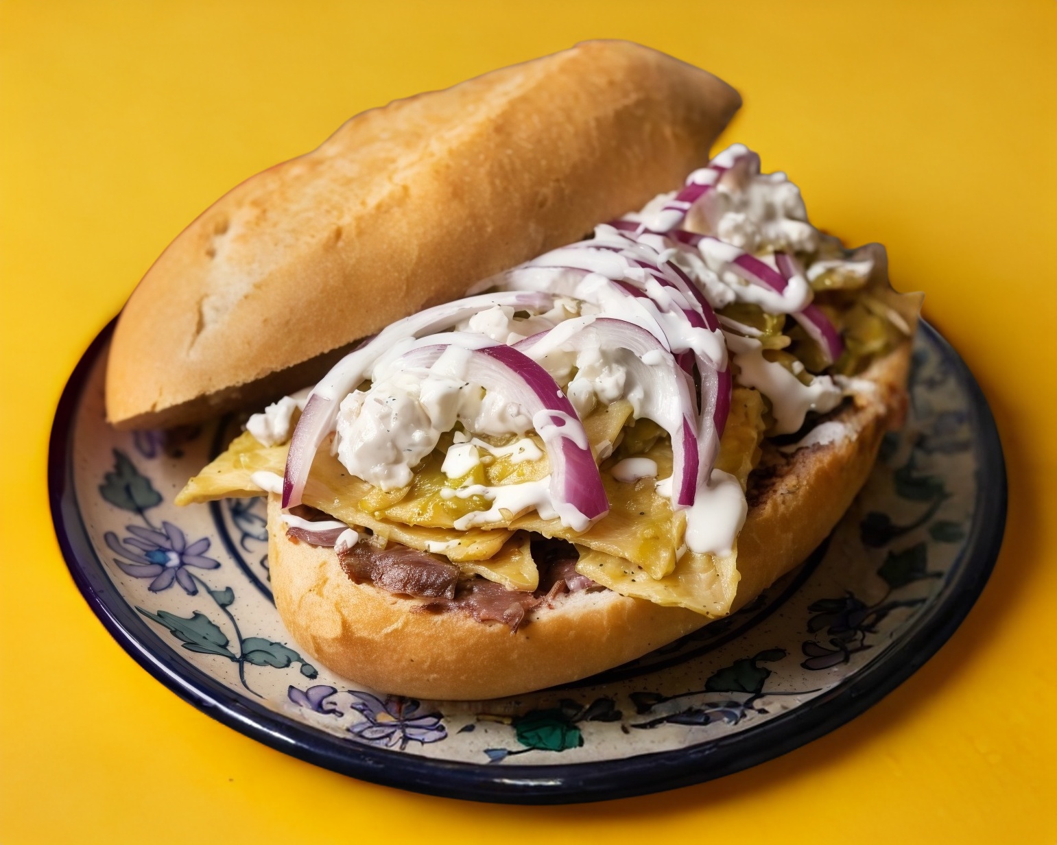 Torta de Chilaquiles con Huevo Revuelto