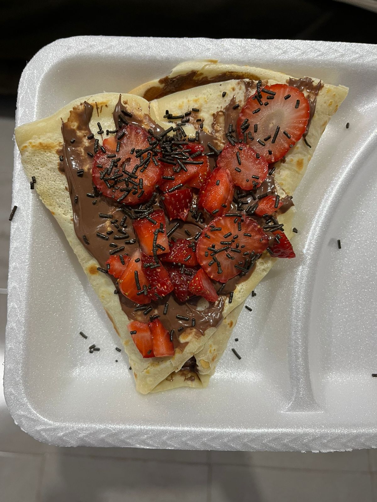 Crepa de Queso Philadelphia con Fresa