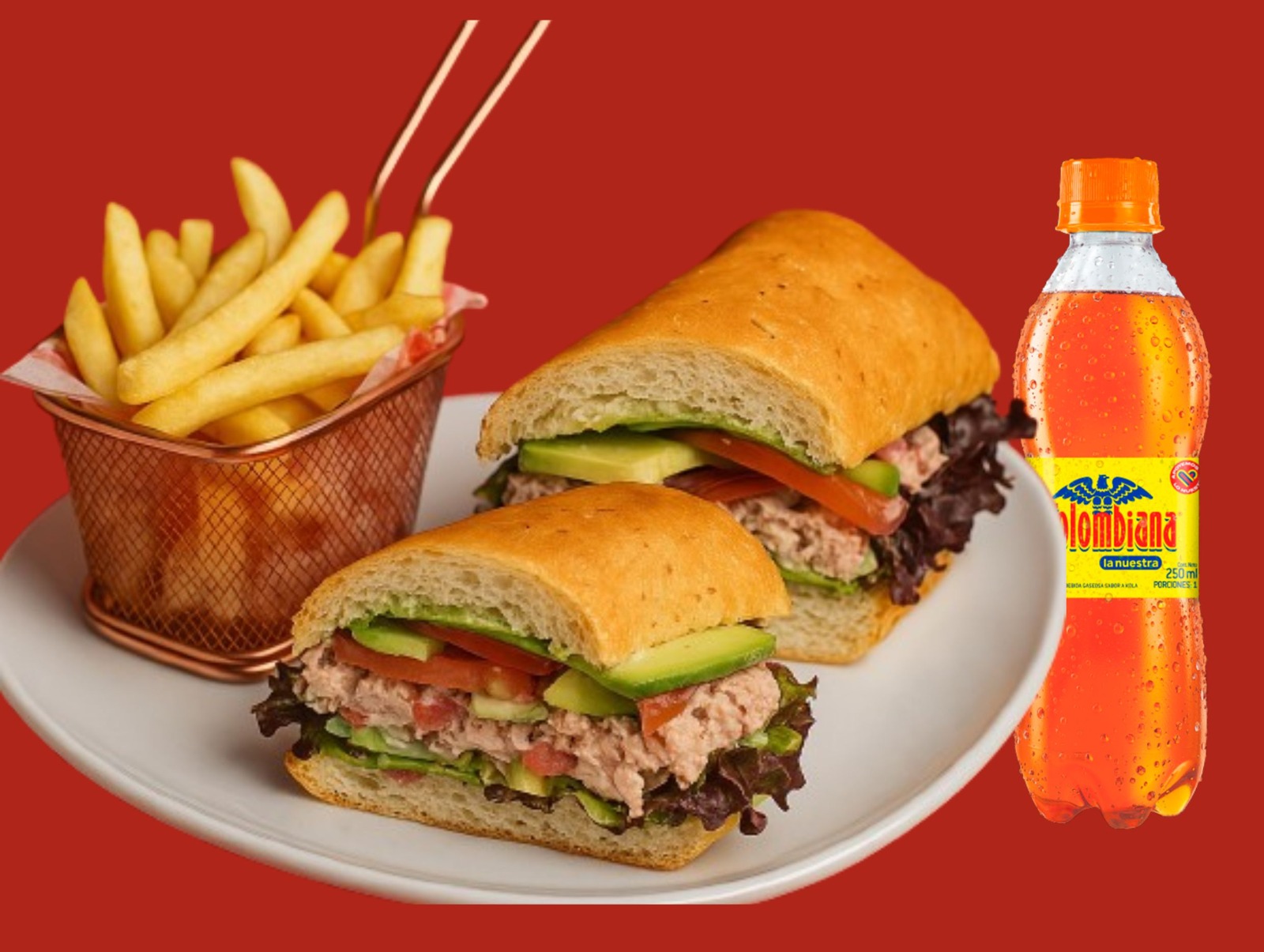 Combo Sándwich Atún + Gaseosa + Francesa