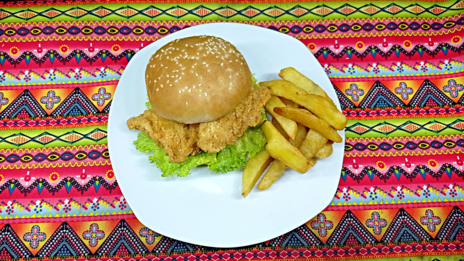 Burguer crispy chicken