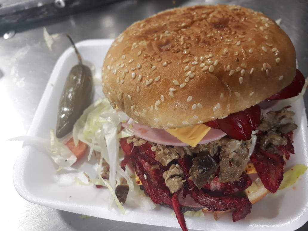 Hamburguesa Hawaiana.