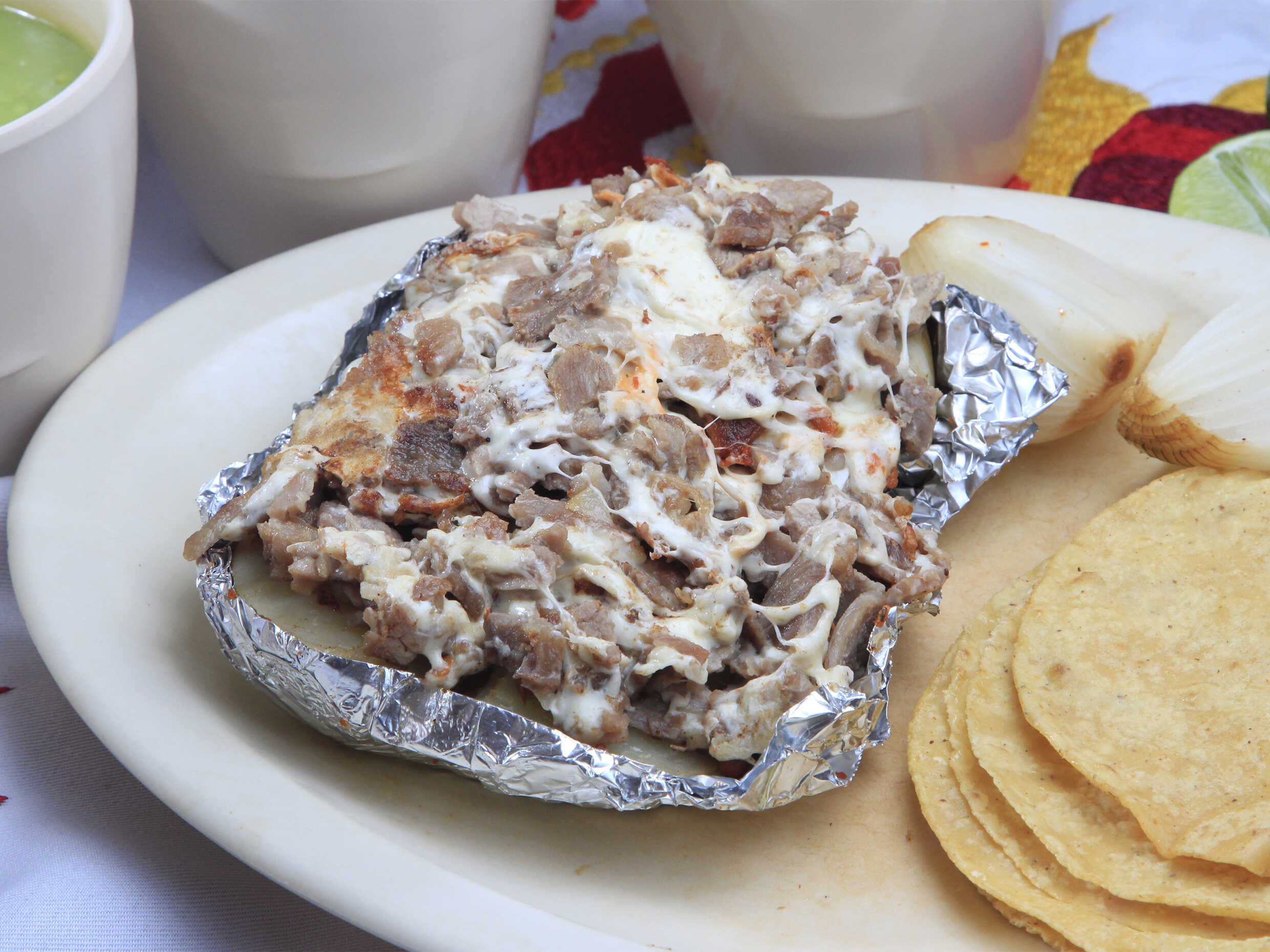Papa Asada de Bistec