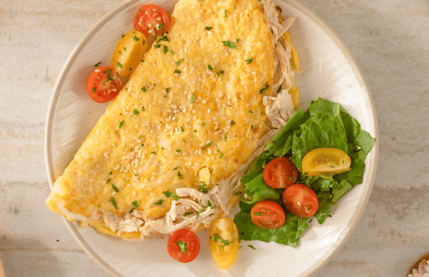 Omelette de Pollo Chipotle