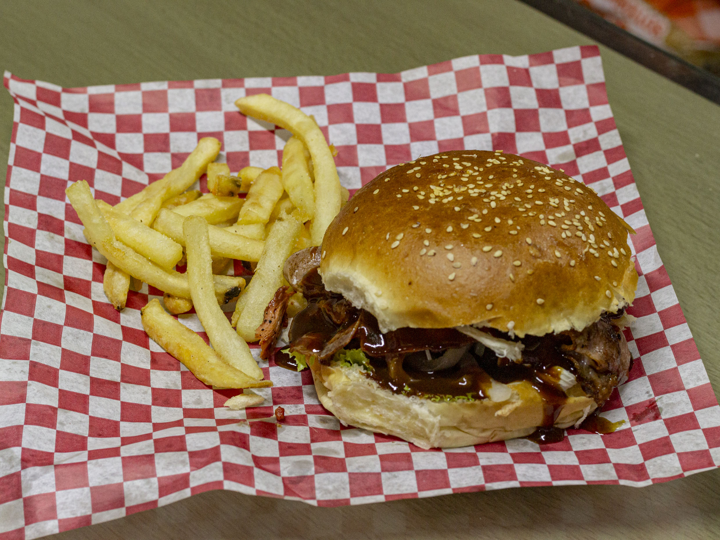 Hamburguesa bacon bbq