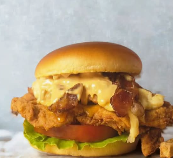 Burger Double Chicken + Papas