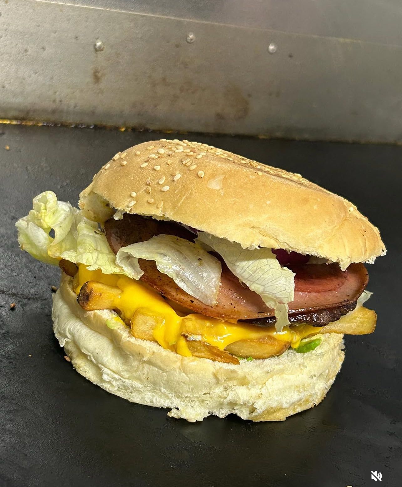 Fries & Cheese Burger