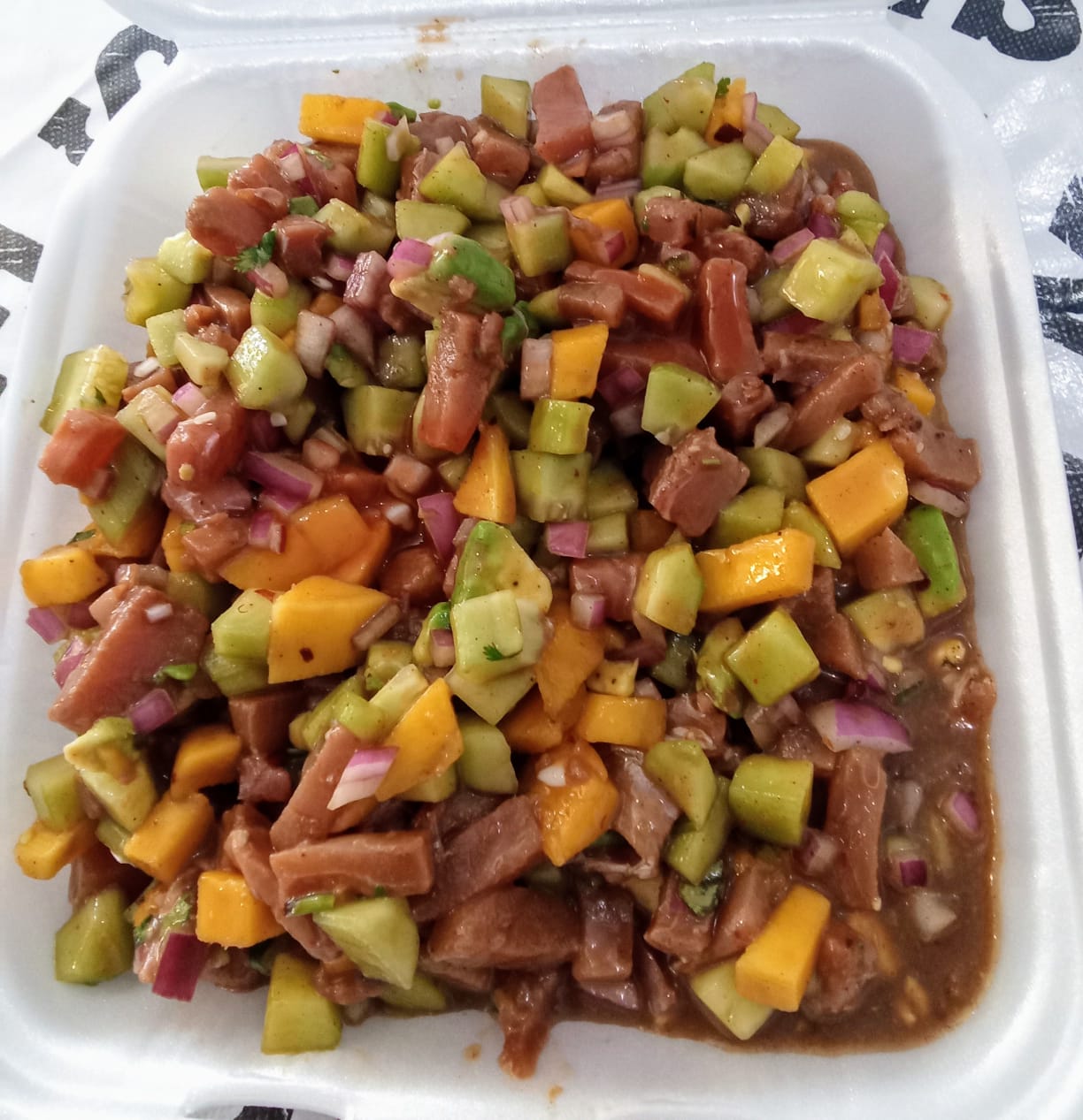 Ceviche de Medallón con Mango