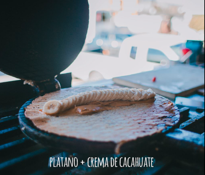 Marquesita Crema de Cacahuate y Plátano