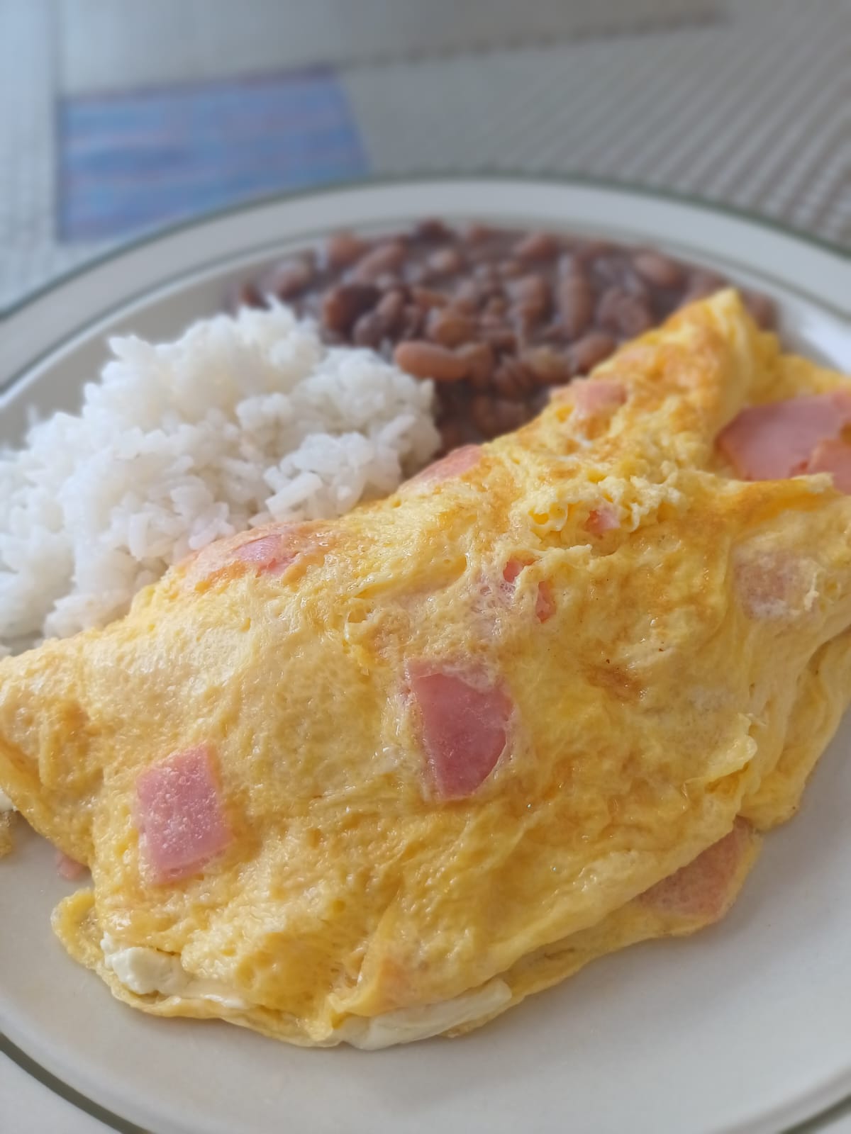 Omelette con Jamón y Queso