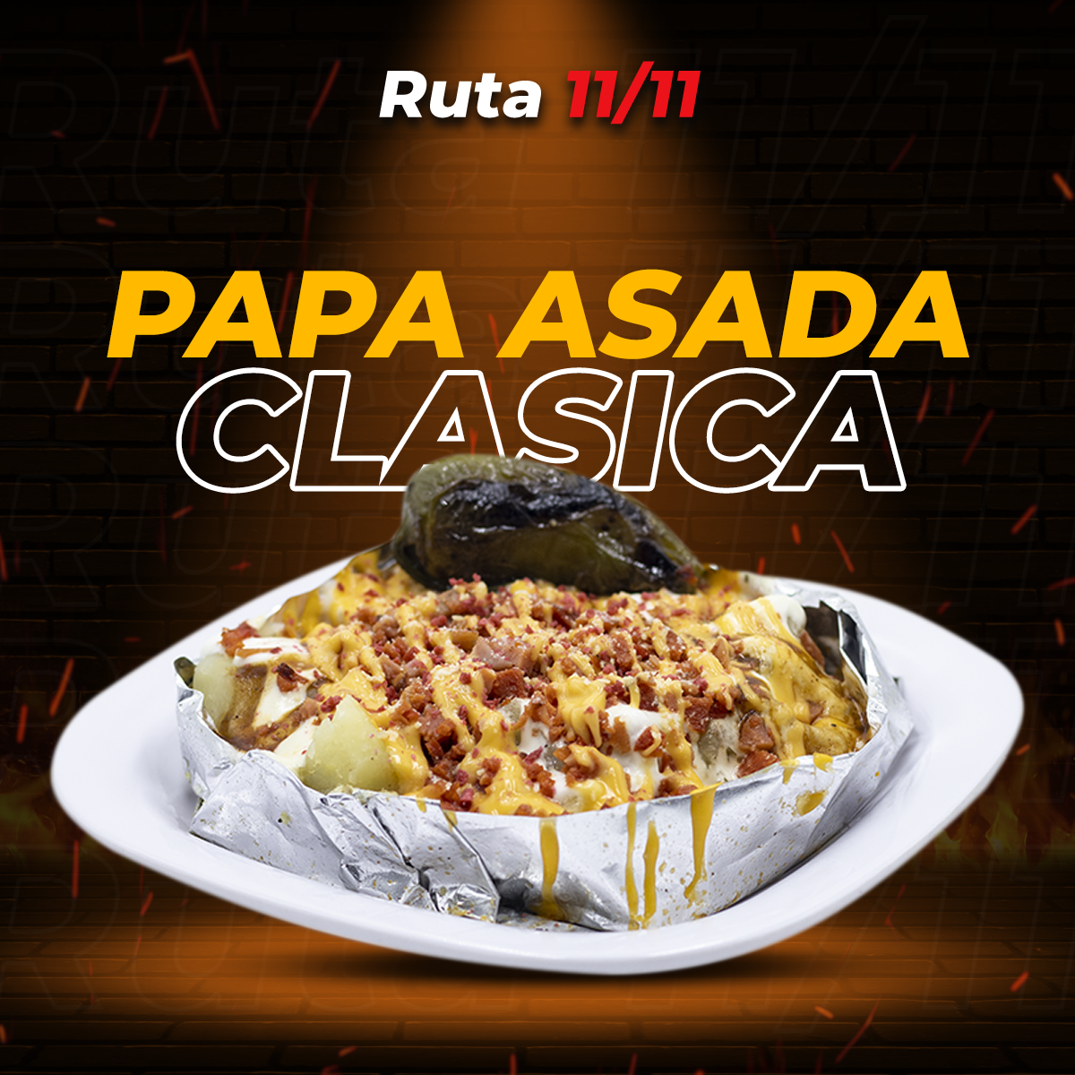 Papa Asada Clasica