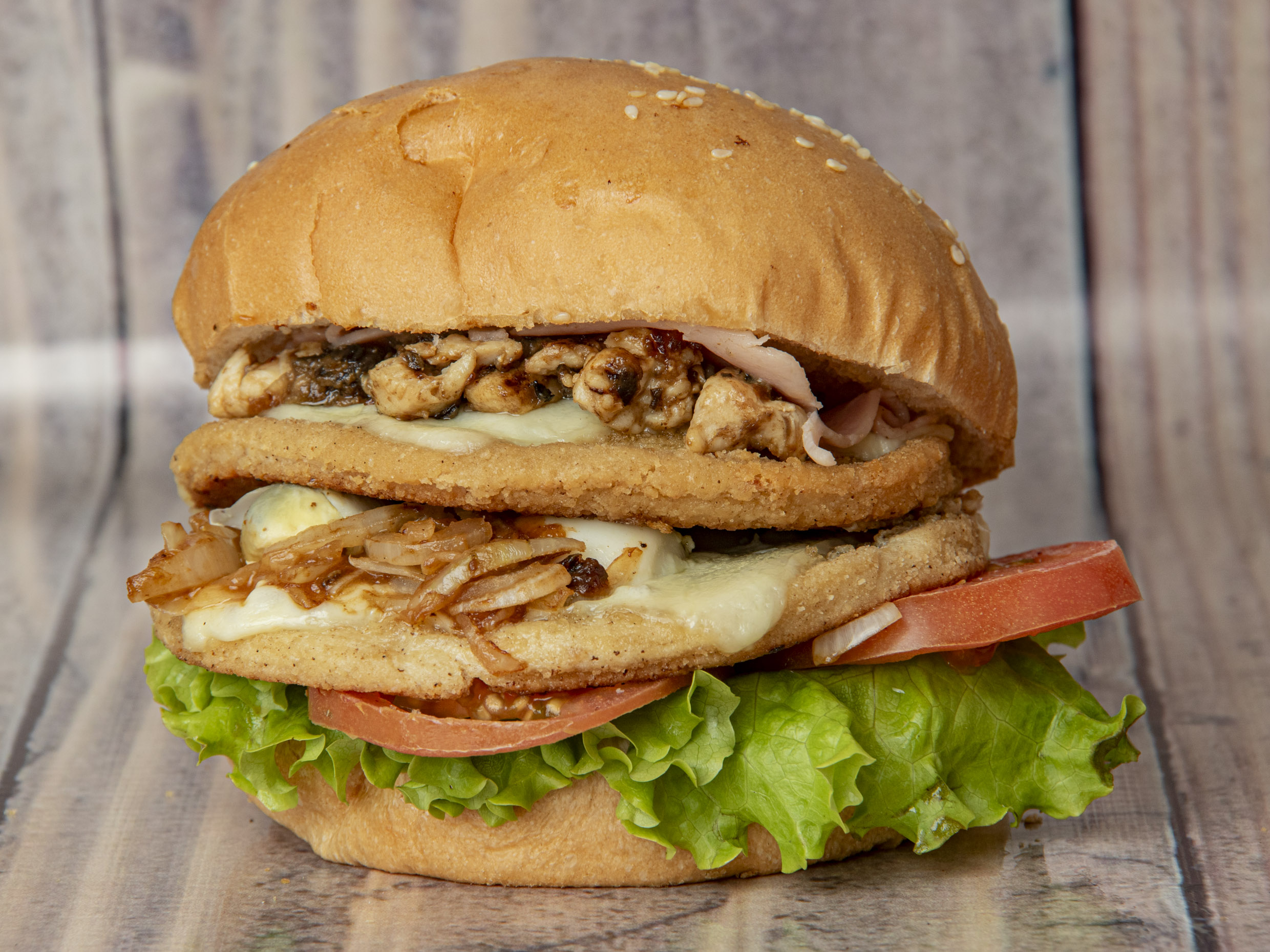 Hamburguesa Especial Doble Pollo