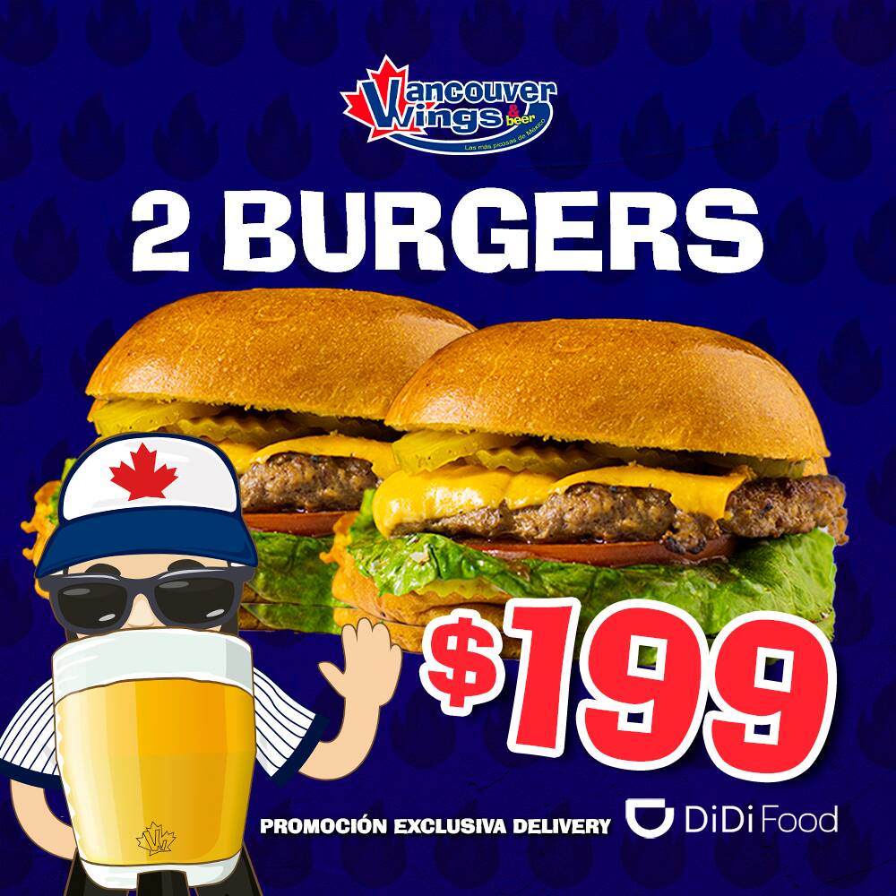 Llevate 2 Hamburguesas